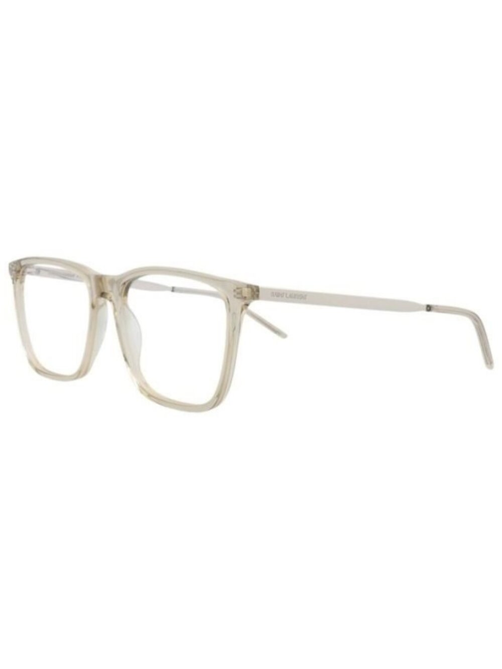 New Saint Laurent Mens Square/Rectangle Brown Silver Transparent Fashion Designe
